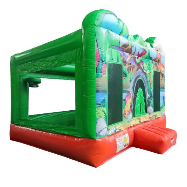 dinosaurs bouncy castle 13x13 side view