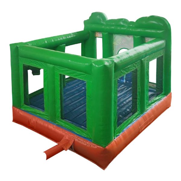 dinosaurs bounce house 15x15 rear view