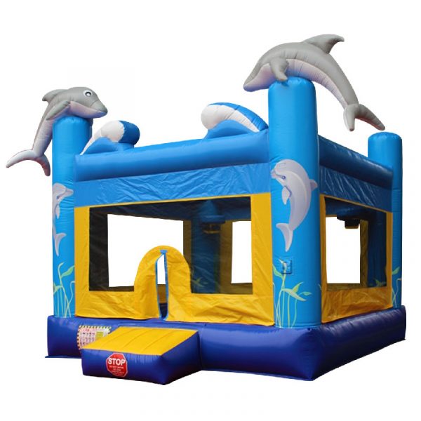 dolphin bounce house front view