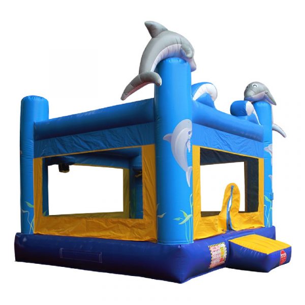dolphin bouncy castle side view