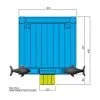 dolphin bouncy castle 13x13 sizes