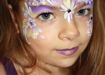 floral crown face painting