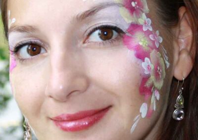 floral face paint