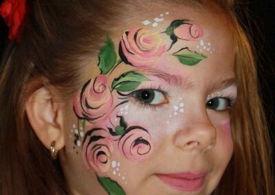 floral face painting 3
