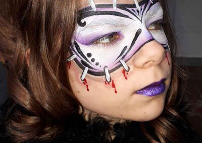 Halloween mask face painting