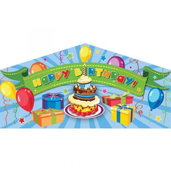 happy birthday blue art panel for interchangeable theme inflatable