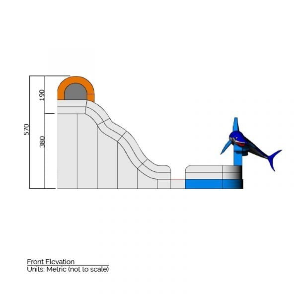 inflatable slide sizes