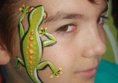 lizard face painting