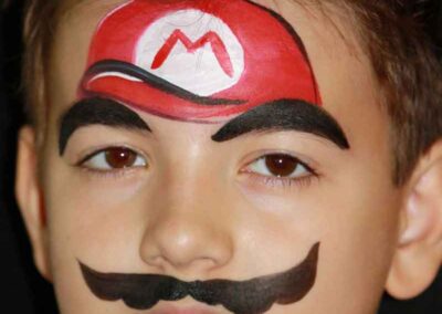 mario face painting