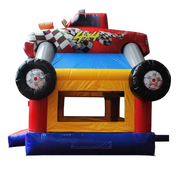 monster truck bouncy castle side view