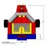 monster truck bouncy castle sizes