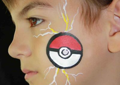 pokeball face painting