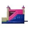 princess combo bouncy castle 13x13 side view