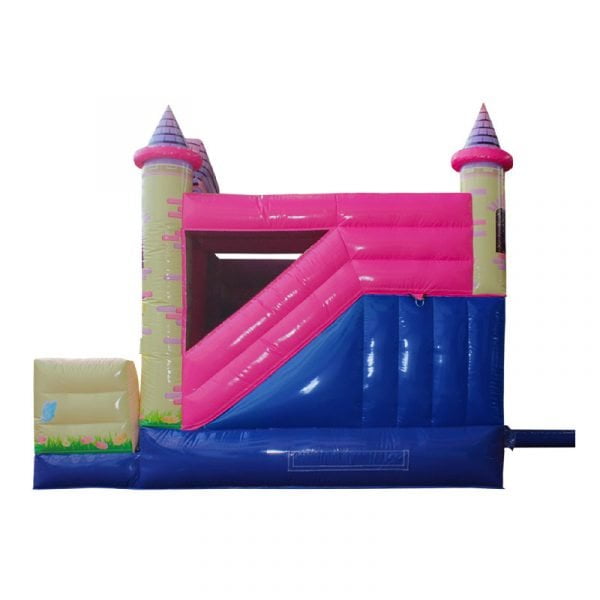 princess combo bouncy castle 13x13 side view