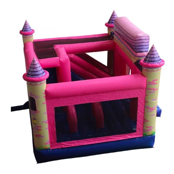 princess combo bouncy castle top view