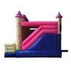 princess combo bouncy castle side view