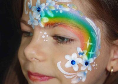 rainbow face painting
