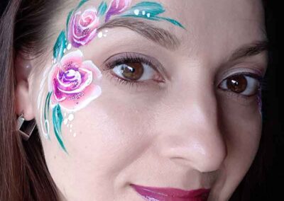 roses face painting