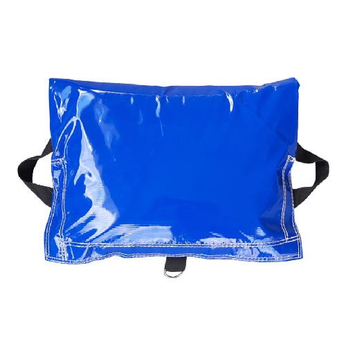 blue sandbag cover for inflatables