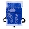 blue sandbag cover empty