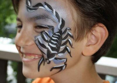 scorpion face painting