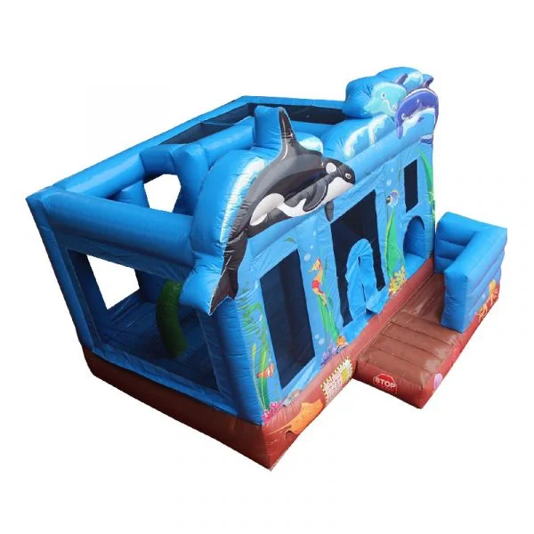 sea combo bouncy castle top view