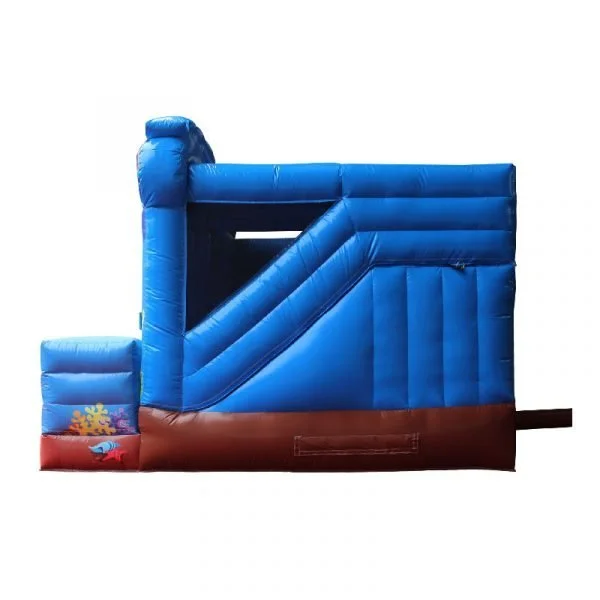 sea combo bouncy castle side view