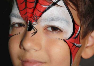 spiderman face painting
