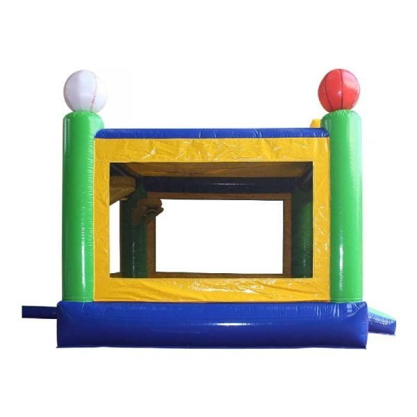 sports bounce house side view