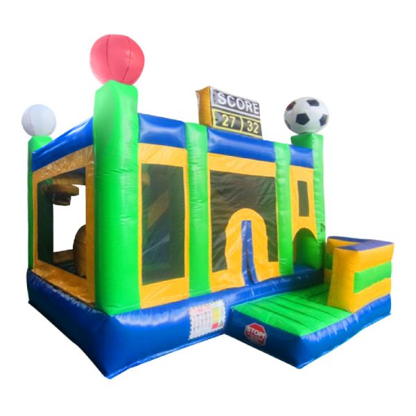 sports combo bouncy castle 13x13 rent sale