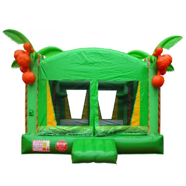 tropical bounce house front view