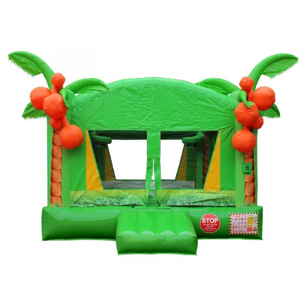tropical bounce house front view