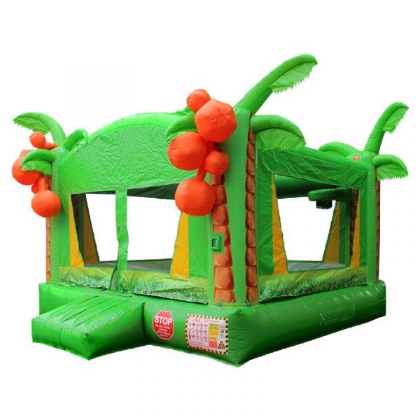 tropical bouncy castle front view