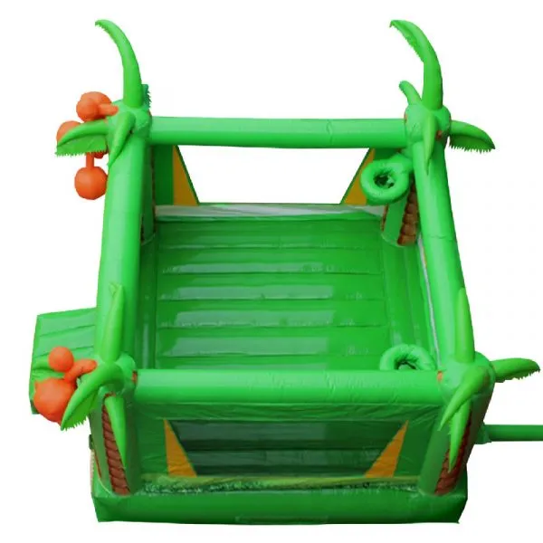tropical bouncy castle birds-eye view