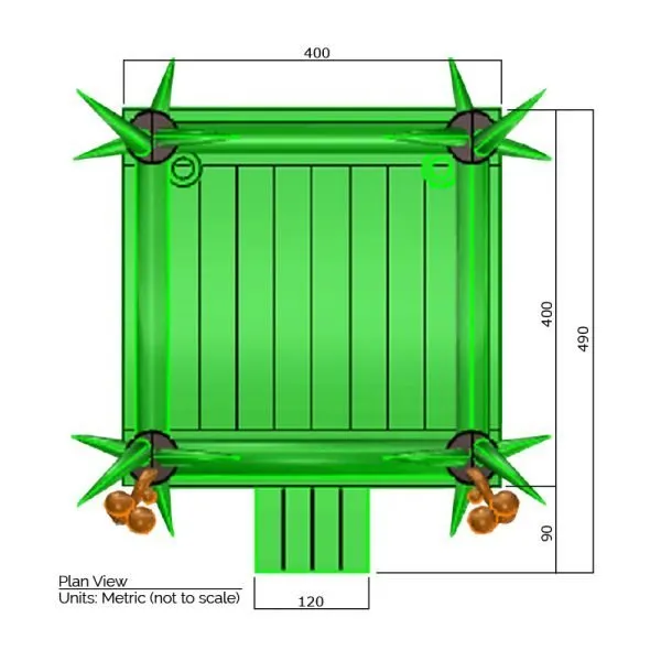 tropical bouncy castle sizes