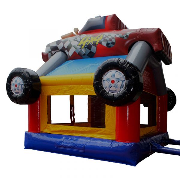 monster truck bounce house side view