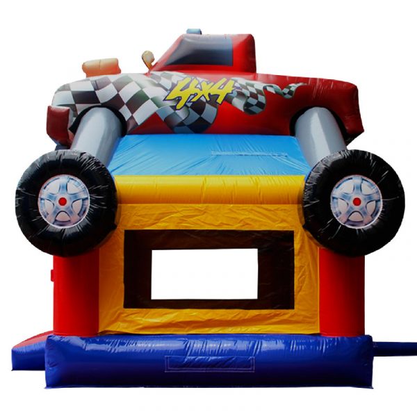 monster truck bounce house side view