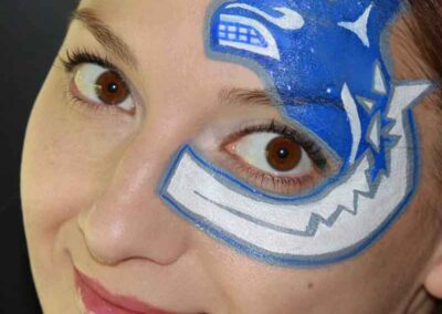 vancouver canucks face painting