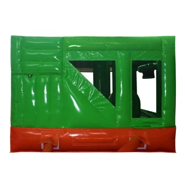 zoo combo bouncy castle 13x13 rear view