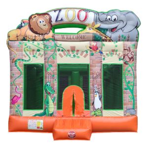 zoo bouncy castle 15x15 for sale